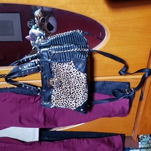 Juicy Couture faux fir shoulder bag